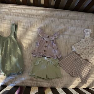 Nicole Miller & H&M Mint & Lavender Sets - 12M